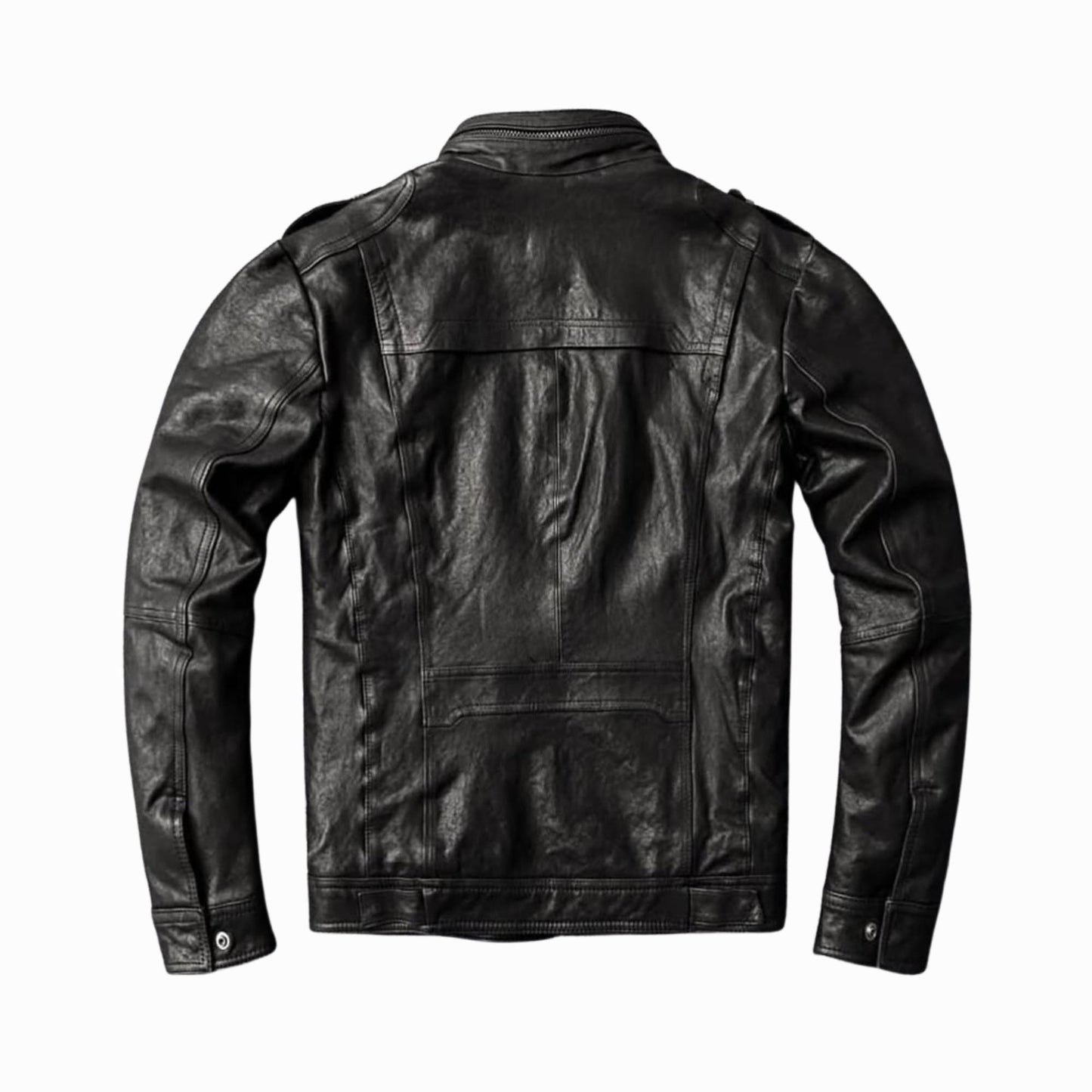Handmade Calf Leather Biker Jacket | Men's Motorcycle Jacket, The Nord Wolf