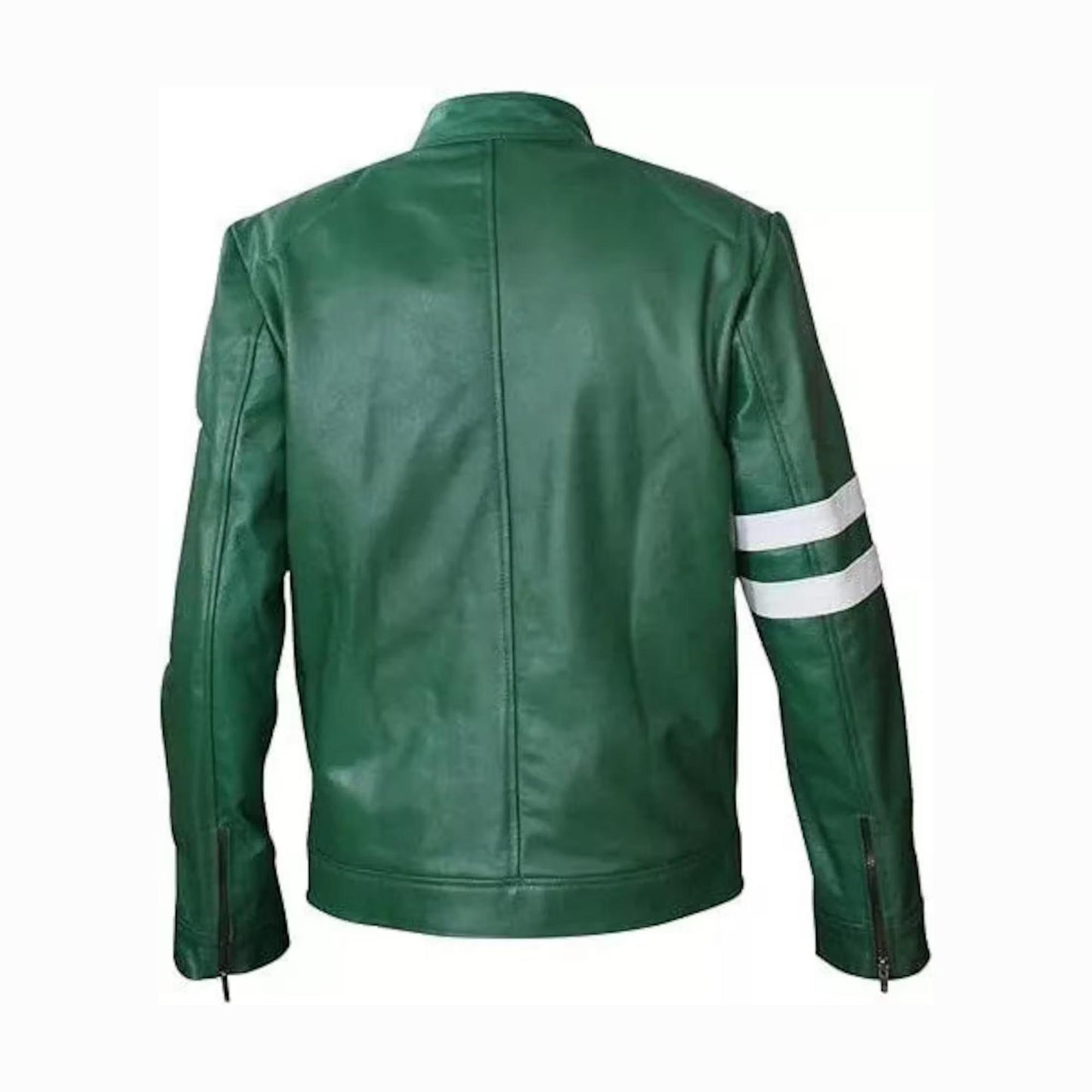 Ben 10 Inspired Green Original Leather Jacket – Men’s Cosplay Outerwear by The Nord Wolf